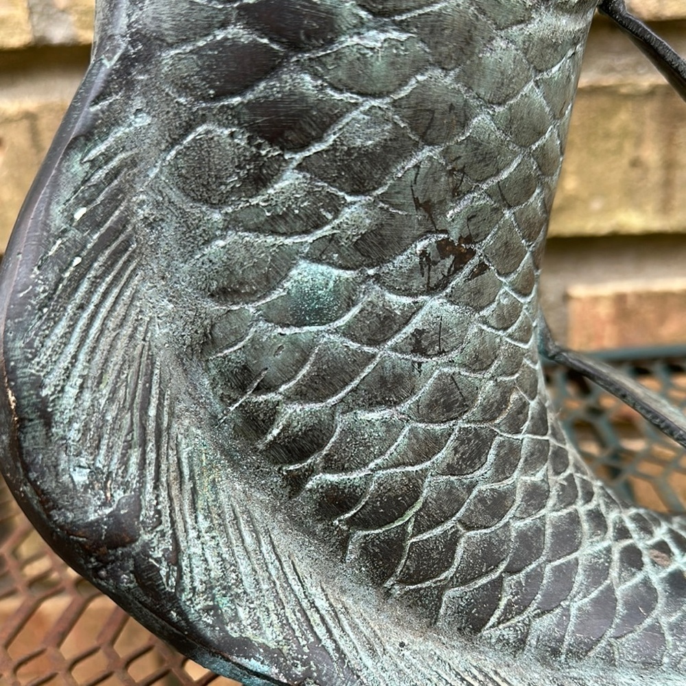 Vintage Decorative metal koi Fish Sculpture - Picture 10 of 10